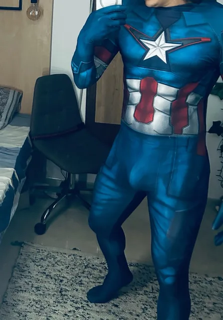 Captain America Cosplay Costume Halloween Adult Kids Party Female Girls Woman Jumpsuits Superhero Zentai Bodysuit