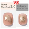 AWStorG 15ml Super Matte Top Coat 2.0 Soak Off Semi-Permanent  Non-stick Powder Nail Polish Base Top Coat Nail Art Decorations 3