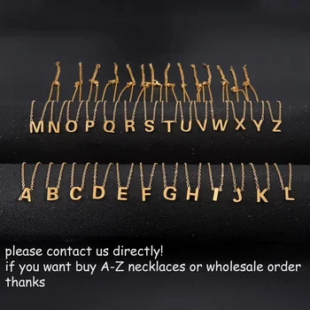 Cazador Minimalist Initial A-Z Letter Necklace for Women Alphabet Stainless Steel Choker Chains Jewelry Birthday Gift Wholesale 2