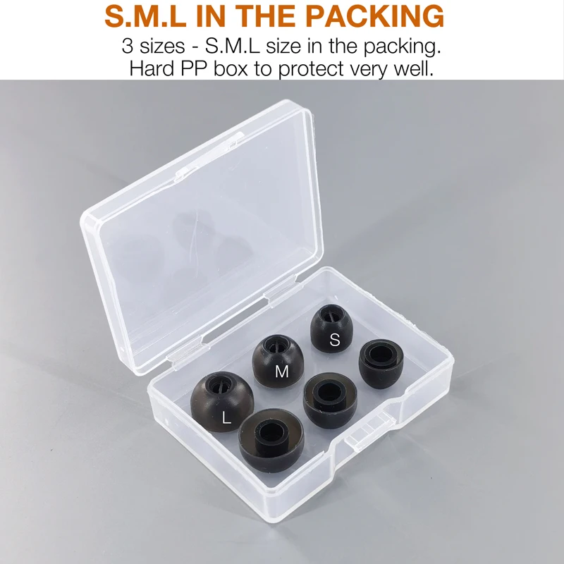 Silicone Eartips Compatible with Technics EAH-AZ40 / AZ40M2 / AZ60 / AZ60M2 / AZ80 / AZ100 Earbuds