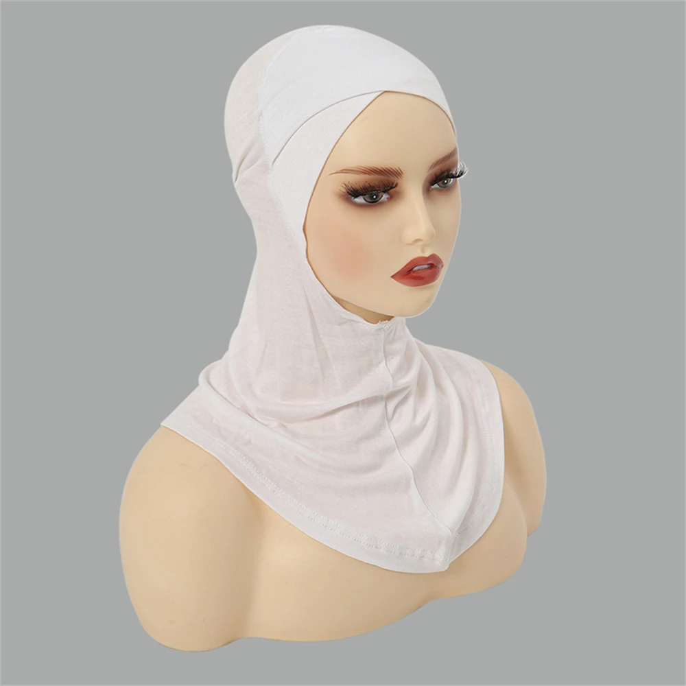 

Underscarf Hijab Cap Neck Cover Jersey Cotton Muslim Women Veil Hijabs Scarf Turbante Muslim Bonnet for Women Inner Hat Headwrap