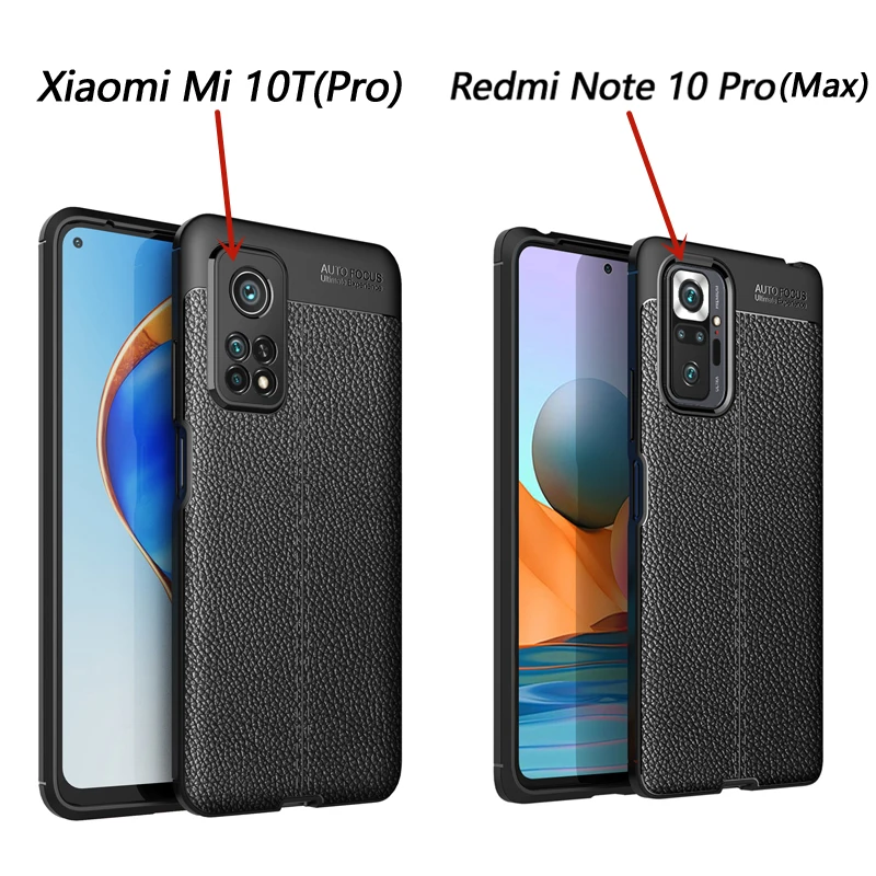 Untuk Xiaomi Mi 10T Pro Casing Kulit Lembut Silikon Penutup Bumper