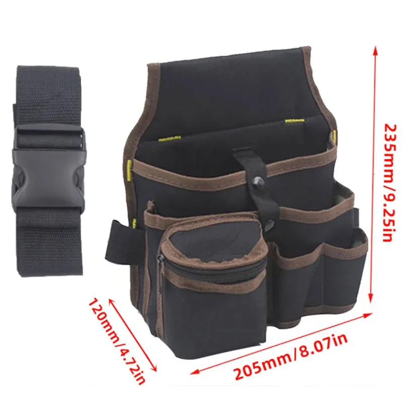 Multifunctional Tool Storage Bag Pouch Belt Electrician Toolkit Drill Waist Bag Wrench Screwdriver Hardware Tool Bags Organizer 2