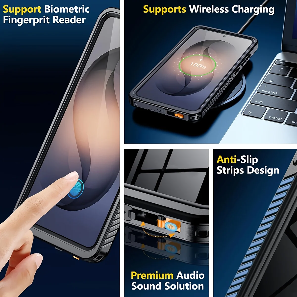 Enhanced Waterproof Aluminum Phone Case - Premium Luxury Swimming Cover