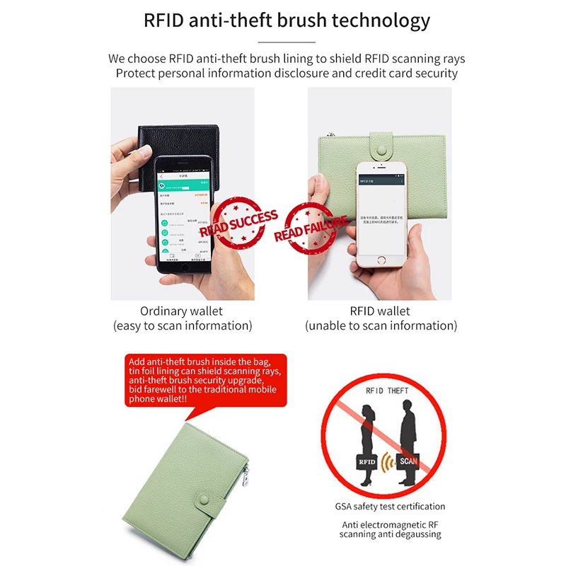 New Genuine Leather Passport Case RFID Passport Cover with Credit Card Holder for Women and Men Family ID Travel Passport Wallet