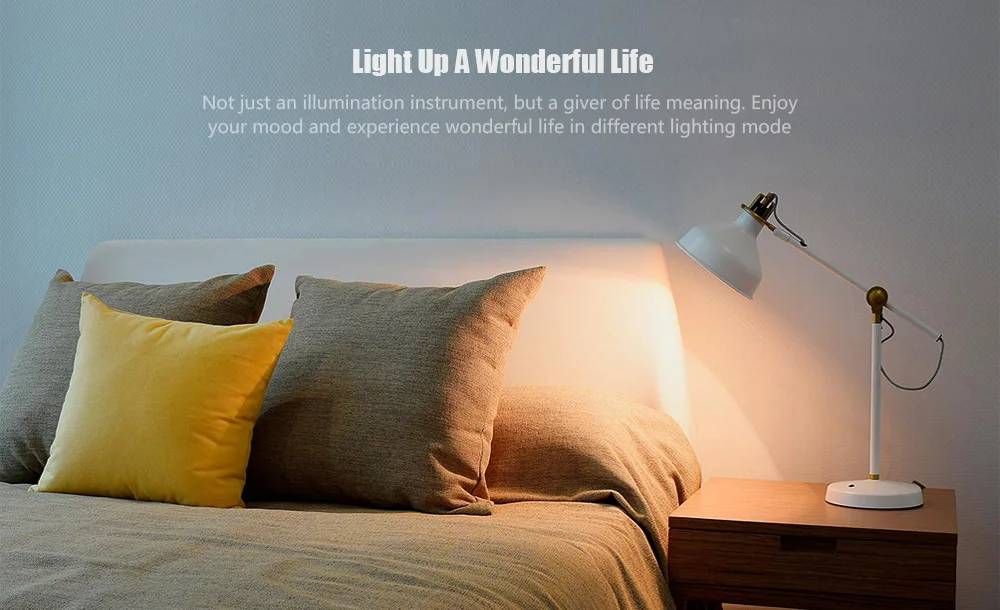 1pc 2pc 3PC Xiaomi Mijia Smart White LED E27 Bulb Light APP WiFi Remote Group Control 3000k-5700k 6.5W 450lm 220-240V 5060Hz H3 (23)