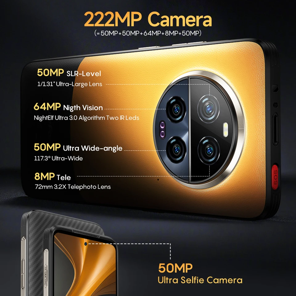 Ulefone Armor 23 Ultra 5G Rugged Phone Satellite Message 120W