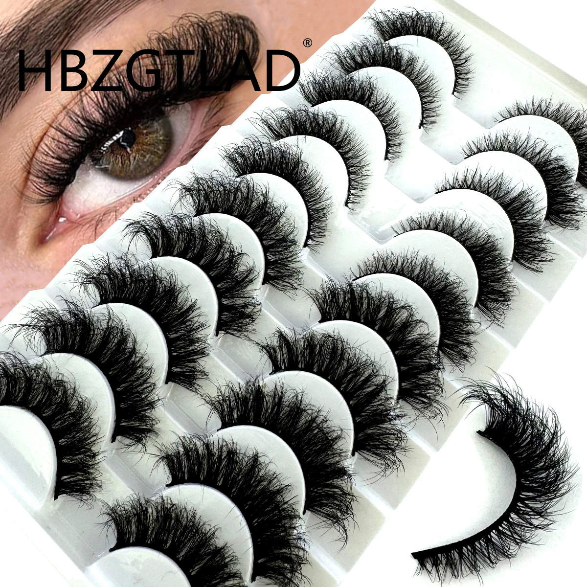 Cat Eye Lashes Fluffy Mink Lashes Reusable Thick Faux False Eyelashes Natural lashes Extention Makeups Maquillaje Reusable Tools