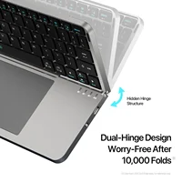 New Multifunctional Model Foldable Bluetooth 5.0 Keyboard with Touchpad & Phone Holder For Phones Tablets PC - Image 4