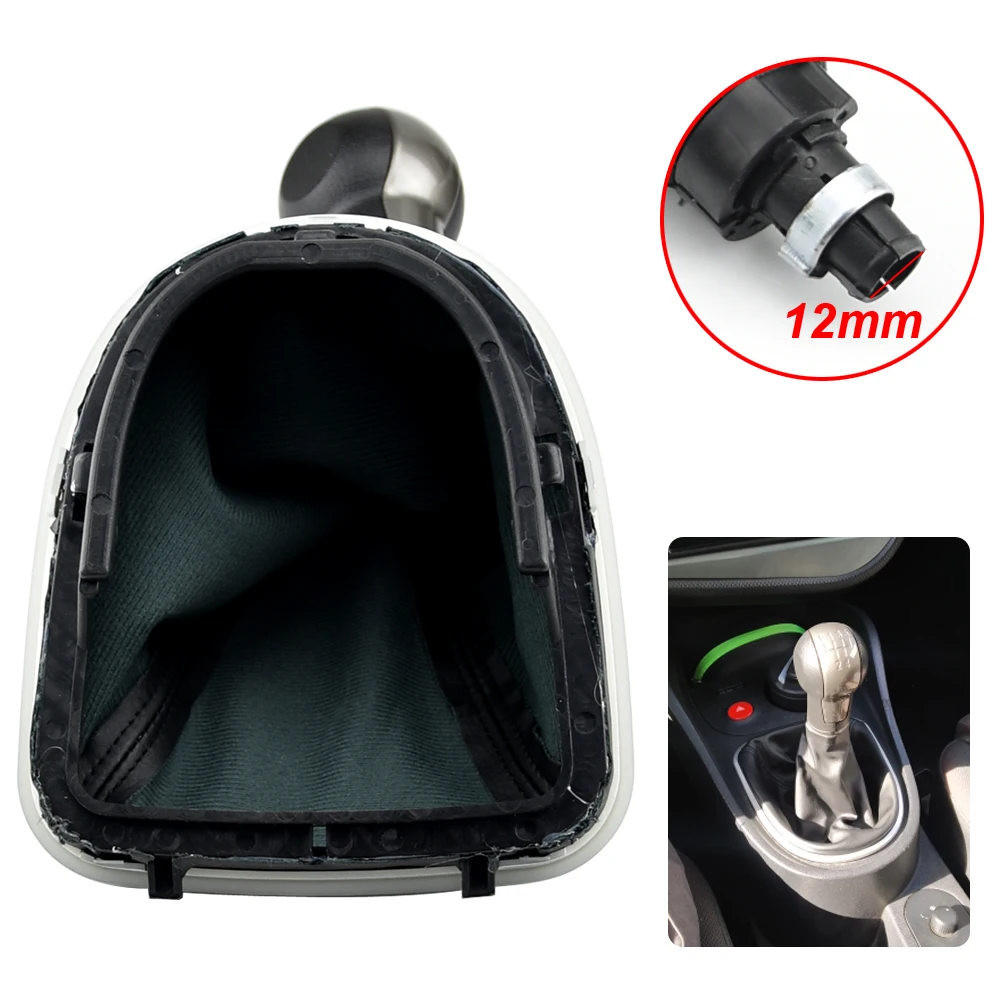 For Seat Leon 1P 2005 2006 2007 2008 2009 2010 2011 2012 Car-Stying 5 Speed Car Gear Stick Shift Knob With Leather Boot
