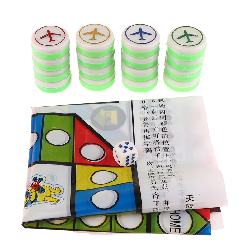 1Set Flying Chess Parent-Child Game Kids Aeroplane Chess Plastic