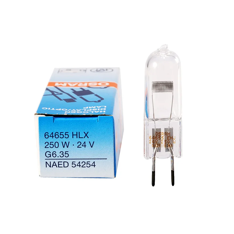 Hlx 64655 24V 250W Funzionamento Lampada Senza Ombra Microscopio Lampadina Alogena