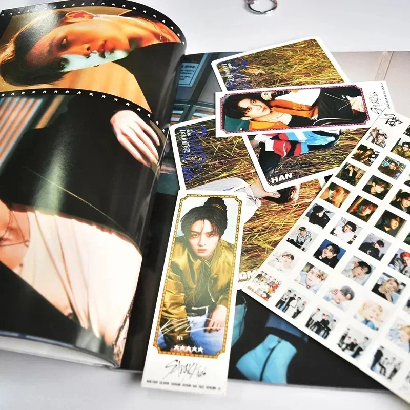 Kpop Photo Collection Kpop Stray Kids New Album 5-STAR Photo Album Portrait HD Photo Gallery Sticker Poster Bookmark Collection Card Fans Gifts