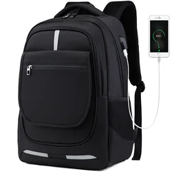 Classic Sumptuous Men's Waterproof Oxford Cloth Backpack Business Leisure Laptop Bag Decompression Backpack