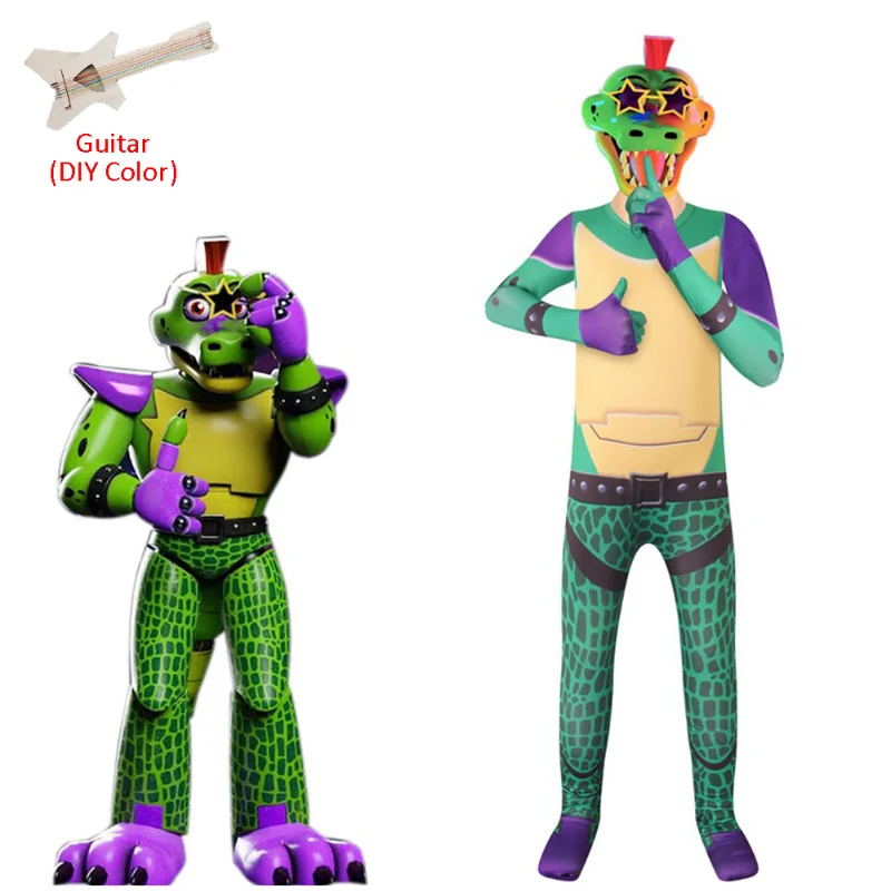 

Kids Halloween Costumes for Boys Anime Sundrop FNAF Montgomery Cosplay Freddy Fazbear Boys Girls Bodysuit Carnival Party Suits