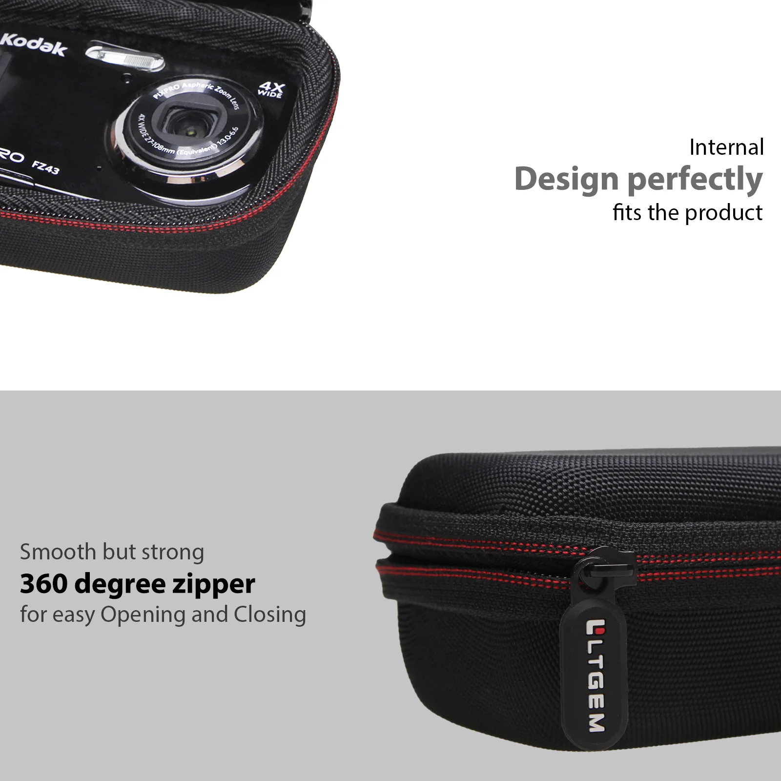 Custodia Rigida EVA Per Fotocamera Kodak PIXPRO WPZ2 | Protezione Antiurto Da Viaggio