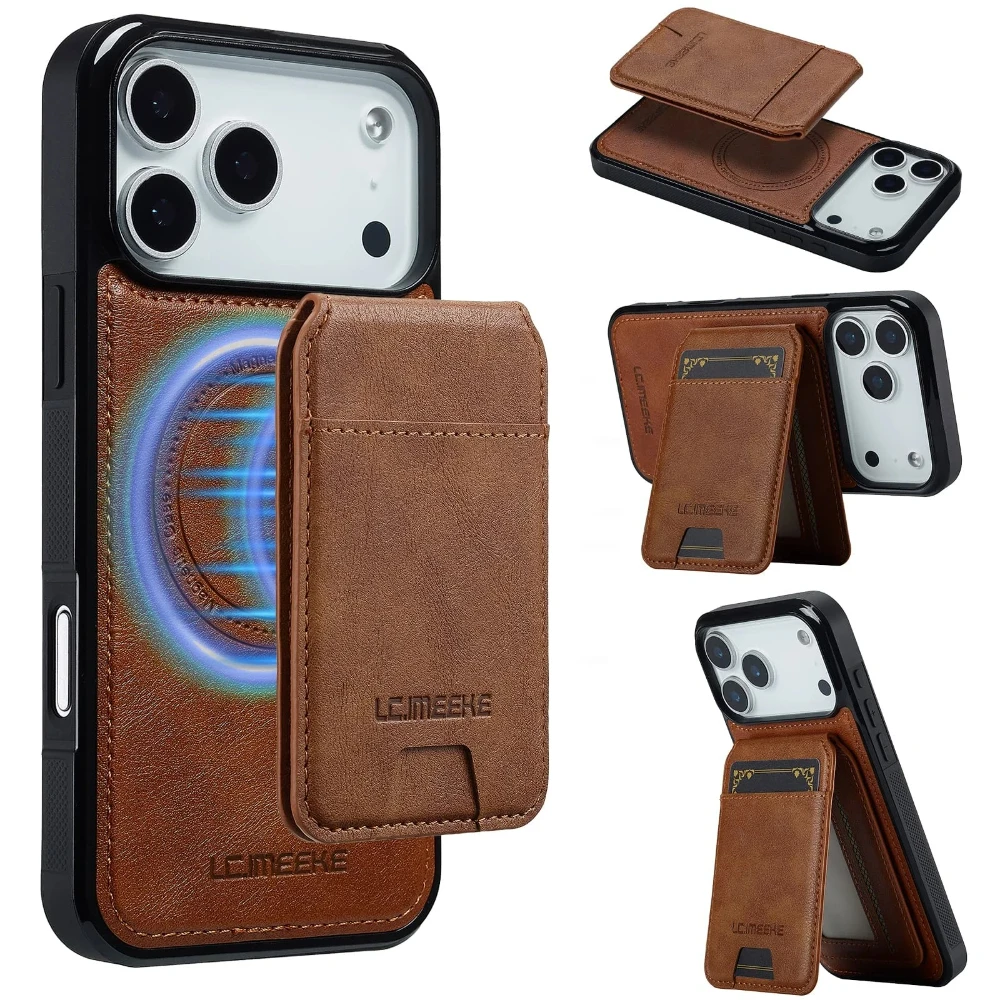 Premium Detachable Magnetic Leather Wallet Case with Card Holder