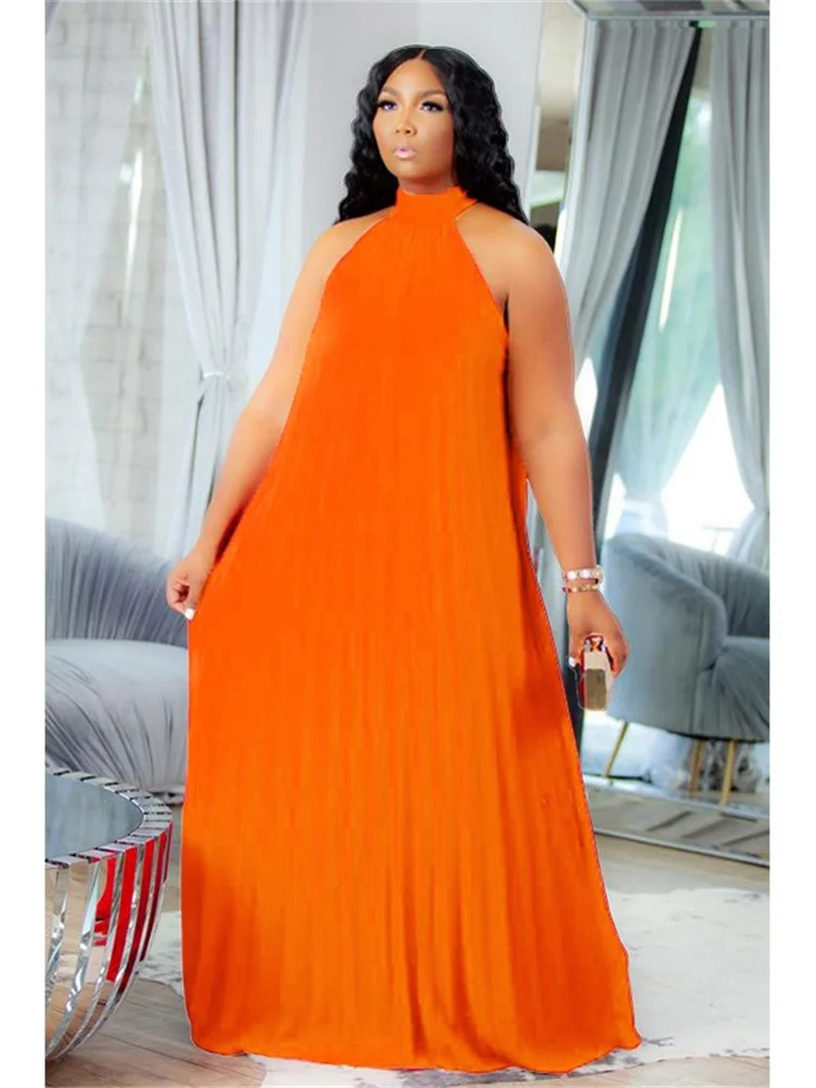 Wmstar Plus Size Dresses for Women's Clothing Sleeveless Maxi Party Long Dress New in Summer Holiday Wholesale Dropshipping 2024