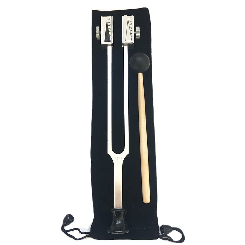 Adjustable Tuning Fork Aluminum Alloy C 128HZ Professional Ryder