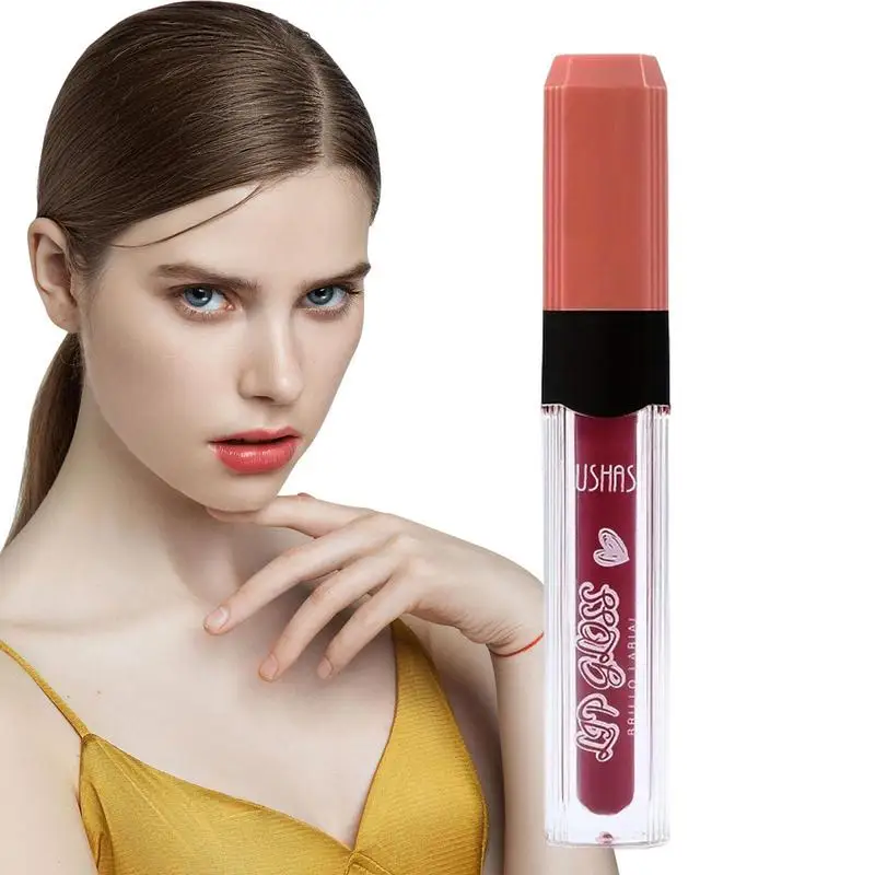 

Liquid Lipstick Moisturizing Lip Stain Non-Stick Cup Lip Gloss Lipstick Waterproof Long-Lasting Lip Gloss Lip Makeup Gift