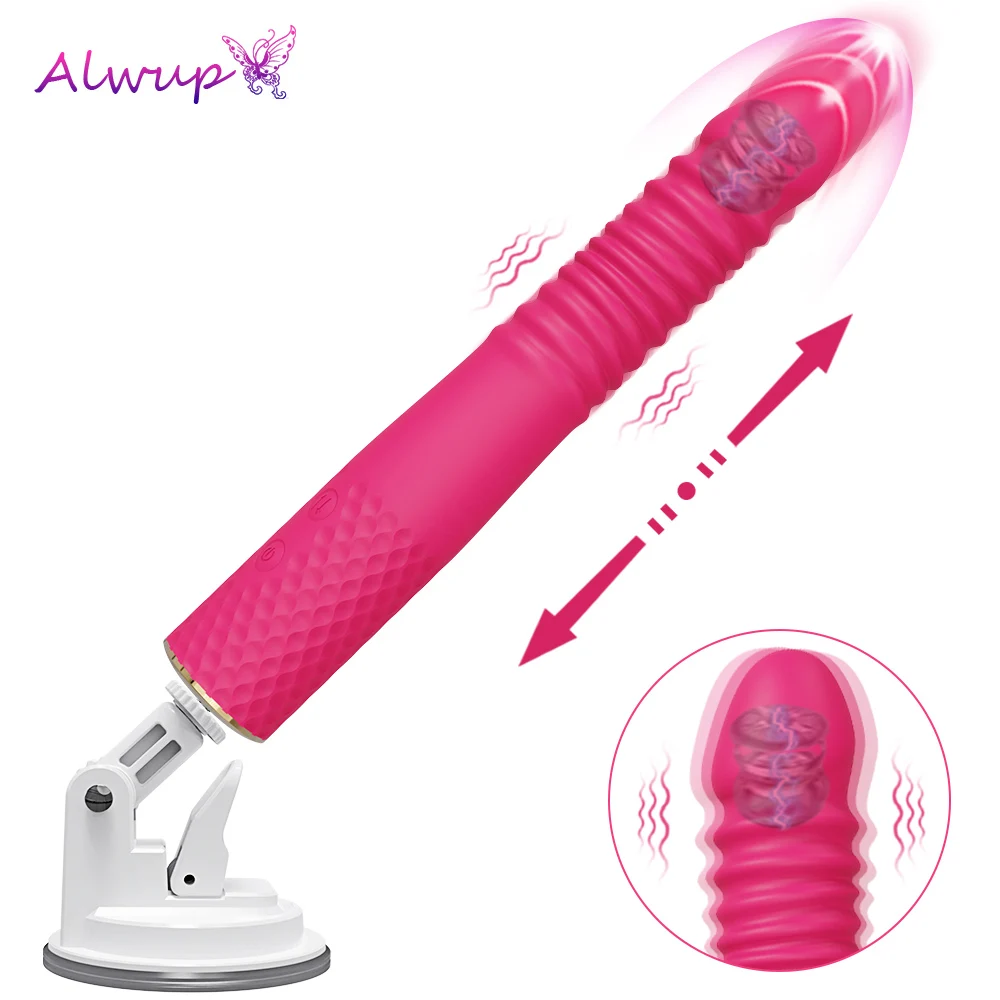 Full-automatic Retractable Vibrator Masturbation Device Women's Toy