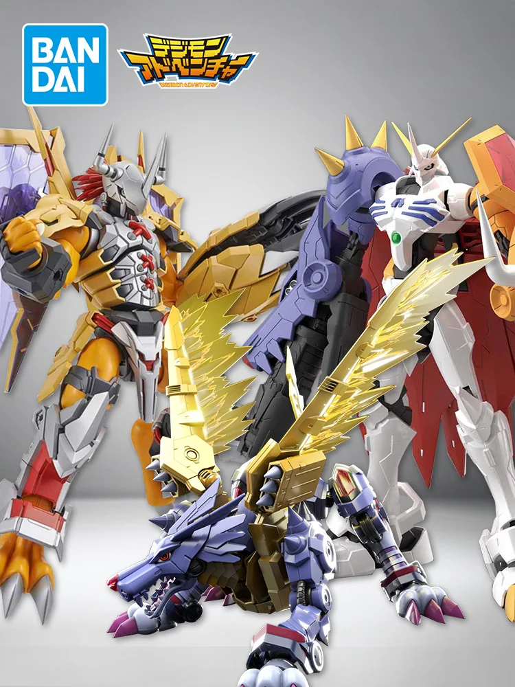

Bandai Original Anime Digimon Adventure War Greymon Garurumon Dukemon Action Figure Toys Collectible Model Gifts For Childrens