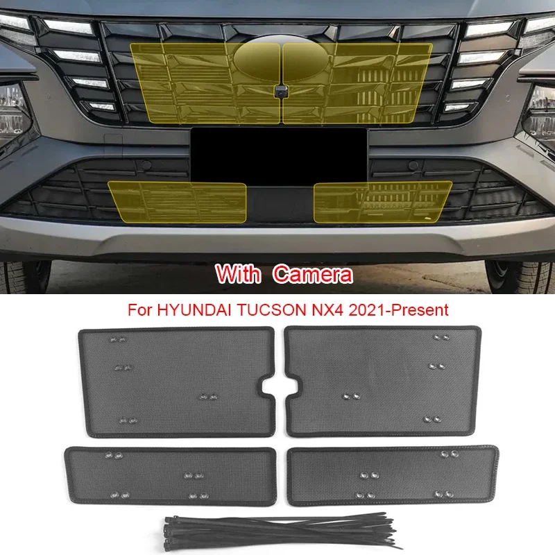 Seiten Zierleisten Für Hyundai Tucson NX4 2021-2025 - 4-tlg. Set In Schwarz Glänzend Aus ABS Kunststoff