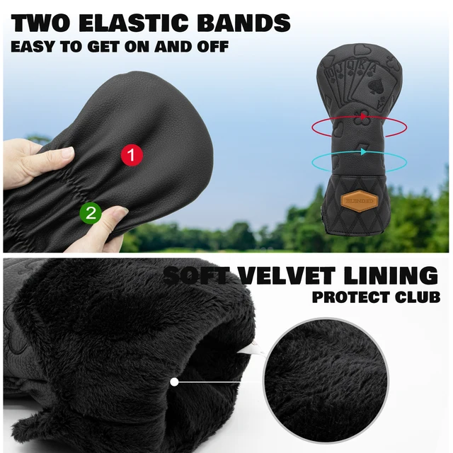 Black Poker Golf Headcovers 4