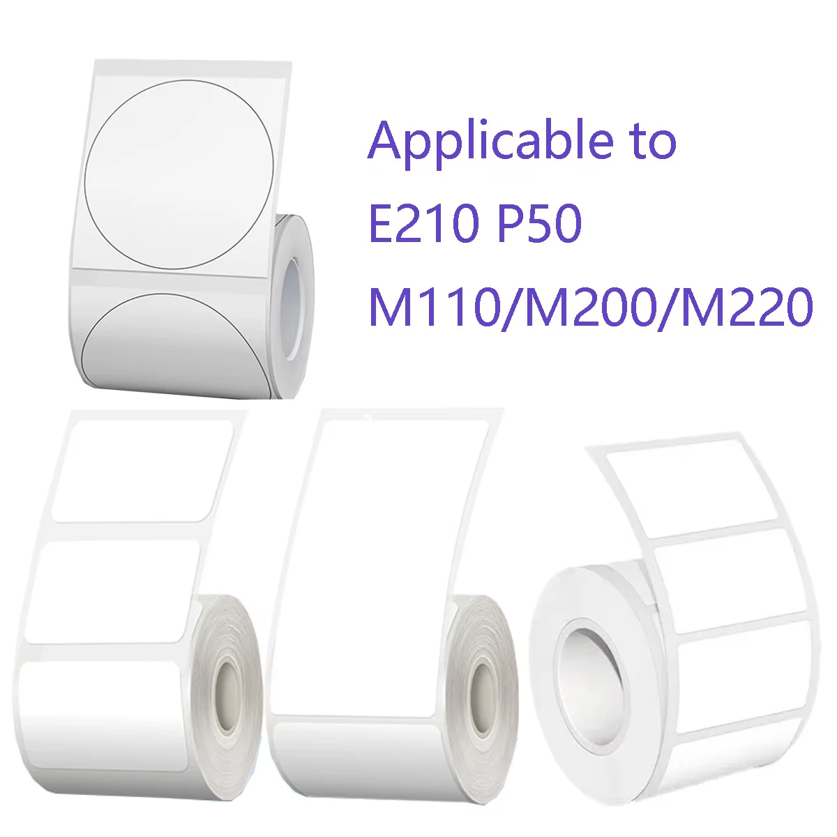 M110/M220 Thermal Sticker Labels Transparent Thermal Paper Waterproof For Wireless Bluetooth Inkless Printer For Home And Office printer sticker paper