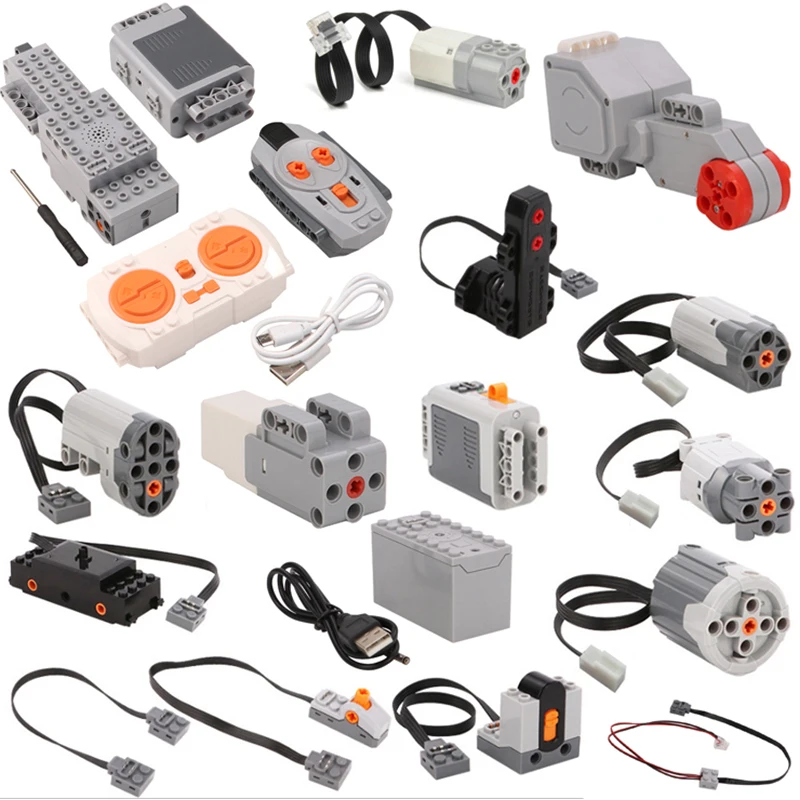 Высокотехнологичные детали MOC M XL L, мотор с сервоприводом и функциями питания, многофункциональный инструмент PF 8293 8883, строительные блоки модели, совместимые с LEGO