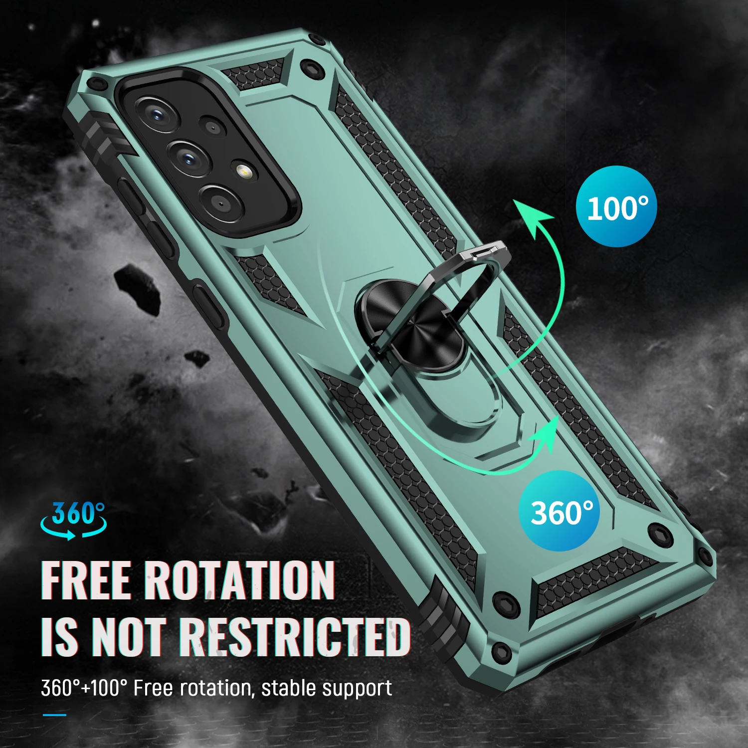 Custodia Magnetica Per Telefono Con Anello Per Auto Per Samsung Galaxy A73 A 73 Sm-A736B Custodia Antiurto Per Custodia Galaxy A73 Samsung A73 5G