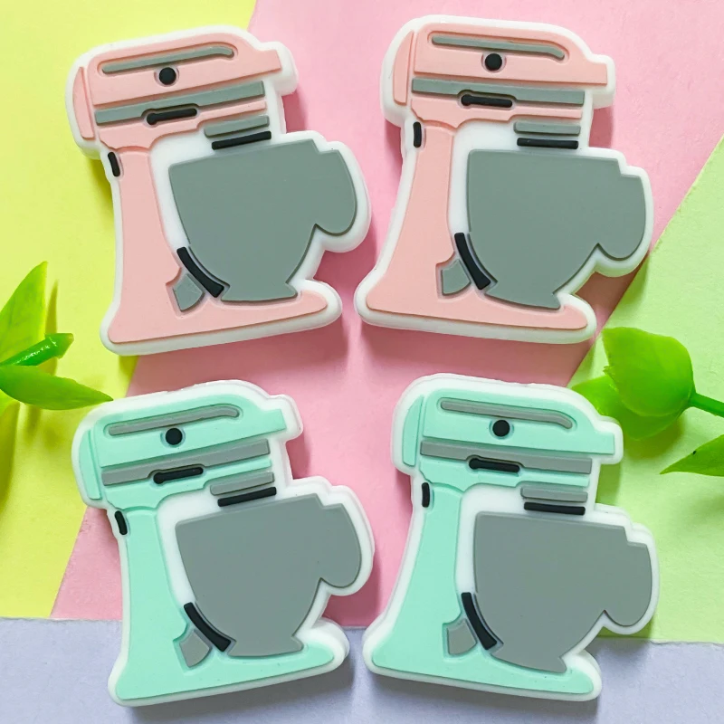 새로운 실리콘 베이비 믹싱 비즈, 베이비 구강 케어, 식품 등급 펜던트, DIY 액세서리,  장난감 및 선물, 10 개