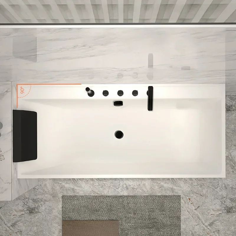 Bathroom furniture Surfing Jacuzzi, acrylic small apartment bath household seamless day freestanding square
