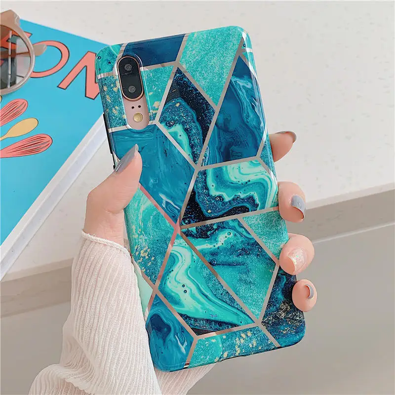 FLYKYLIN Ring Stand Case For Samsung Galaxy A52 A72 A50 A70 A51 A71 A12 A13 A33 A53 Cover Marble Shell Soft Silicone Phone Coque samsung cases cute Cases For Samsung