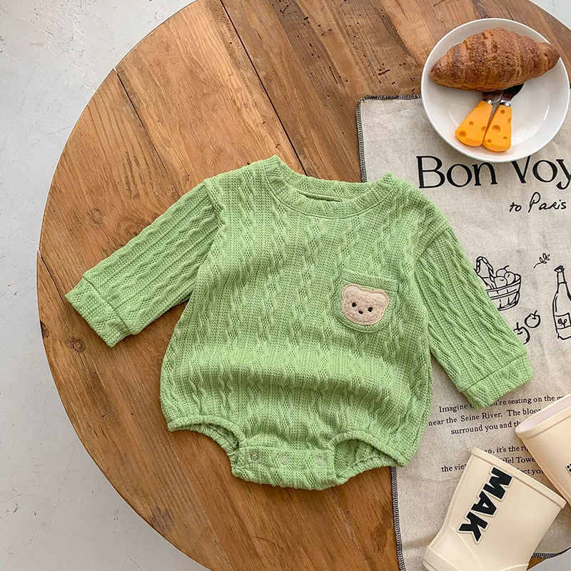 Autumn Baby Bodysuit Long Sleeve One Piece for Boys and Girls