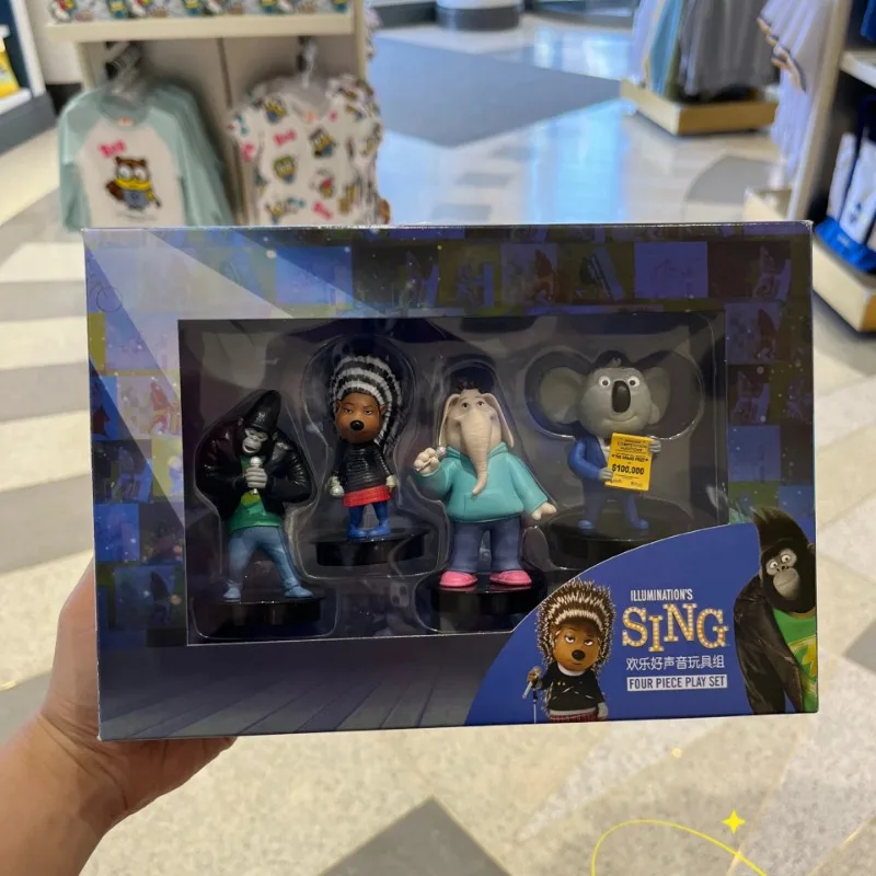 SING Figurines Animal Dolls Meena Pig Elephant Rosita Buster Moon