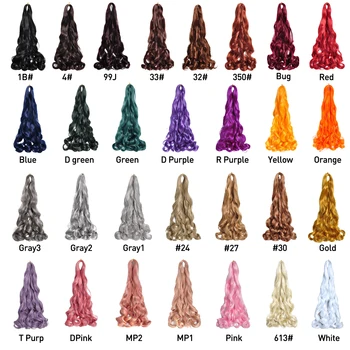 24Inch Synthetic Loose Wave Crochet Hair French Loose Curled Body Wave Woven Hair Extensions Deep Wavy Twist Crochet Hair 1