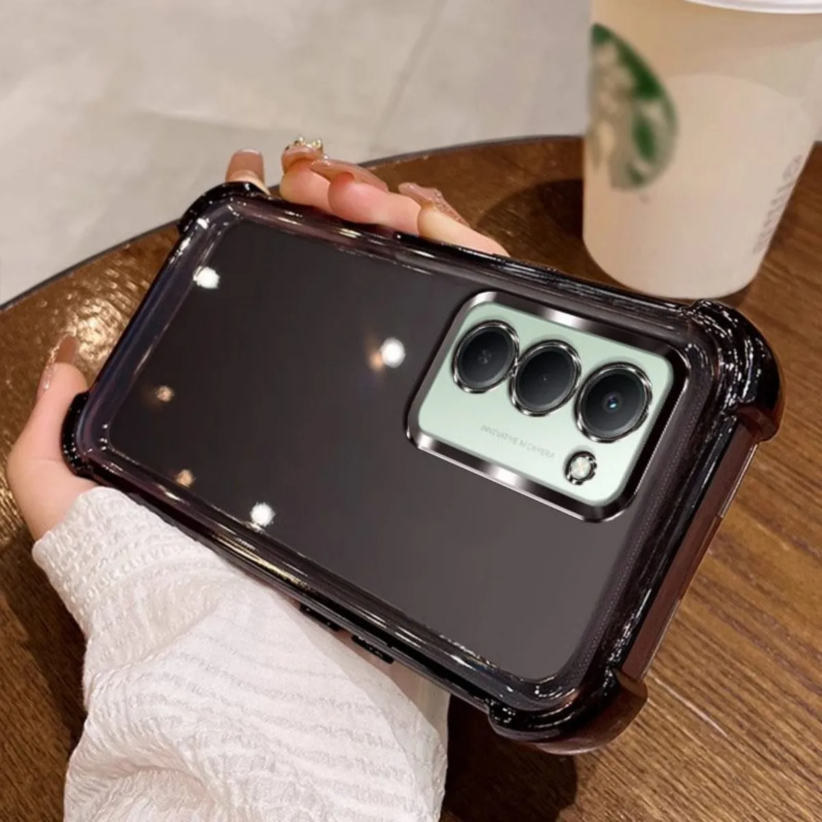 Electroplated Transparent Shockproof Silicone Camera Protection Case