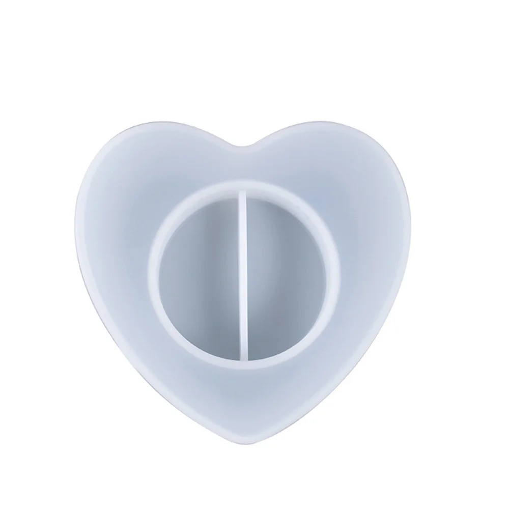 

DIY Desktop Adornment Mold Heart Holder Molds Decor Decorative Candlestick