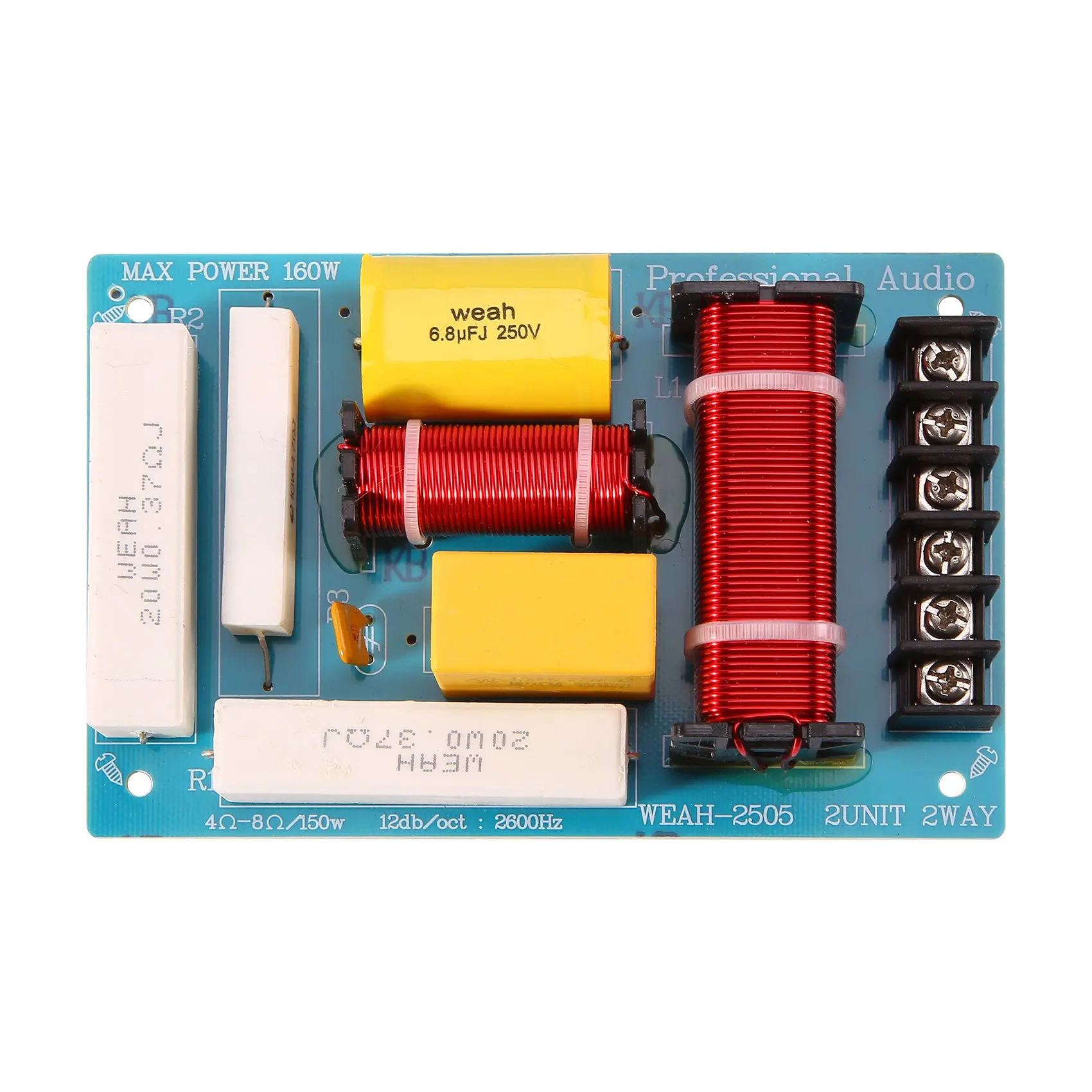 

200W Speaker Crossover 2 Way High-Low 8 Ohm Frequency Divider for 10 Inch