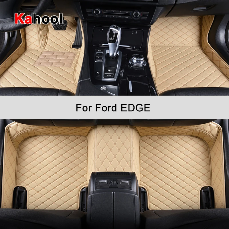 

KAHOOL Custom Car Floor Mats For Ford Edge Auto Accessories Foot Carpet