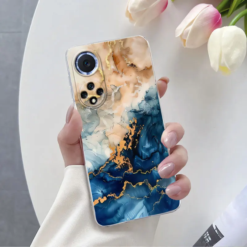 Luxurious Flower Clear Soft Silicone Protective Phone Case