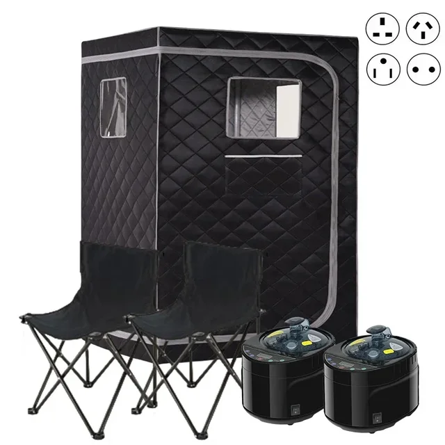 ขนาดเต็มซาวน่าไอน้ําชุดพื้นที่ขนาดใหญ่ Home Spa 4L Steamer 1500W EU US AU UK ปลั๊กสําหรับผ่อนคลาย Detox 1