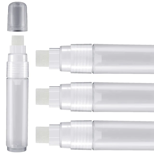 Marqueur en continu acrylique africain, stylo marqueur blanc clair, pointe  fine, marqueurs illables de tous les jours, 4 paquets, 15 mm - AliExpress