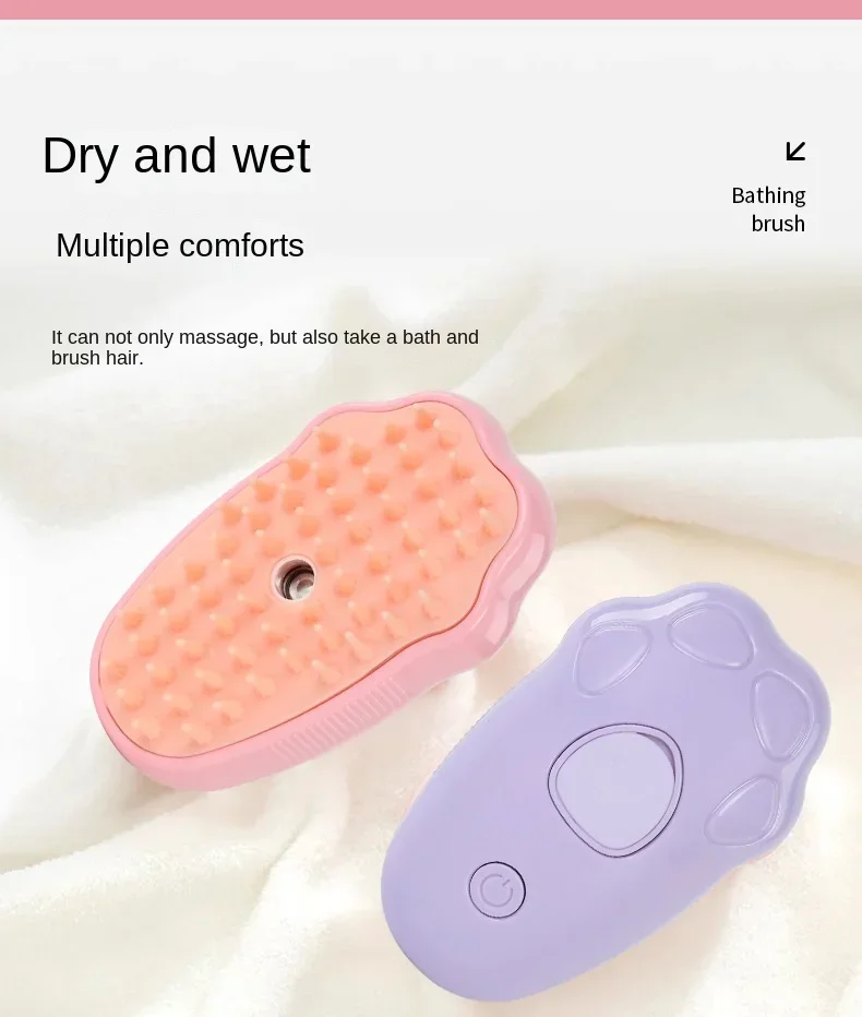 Title 10, Pet Spray Comb 3 in 1 Electric Soft Silicone Do...