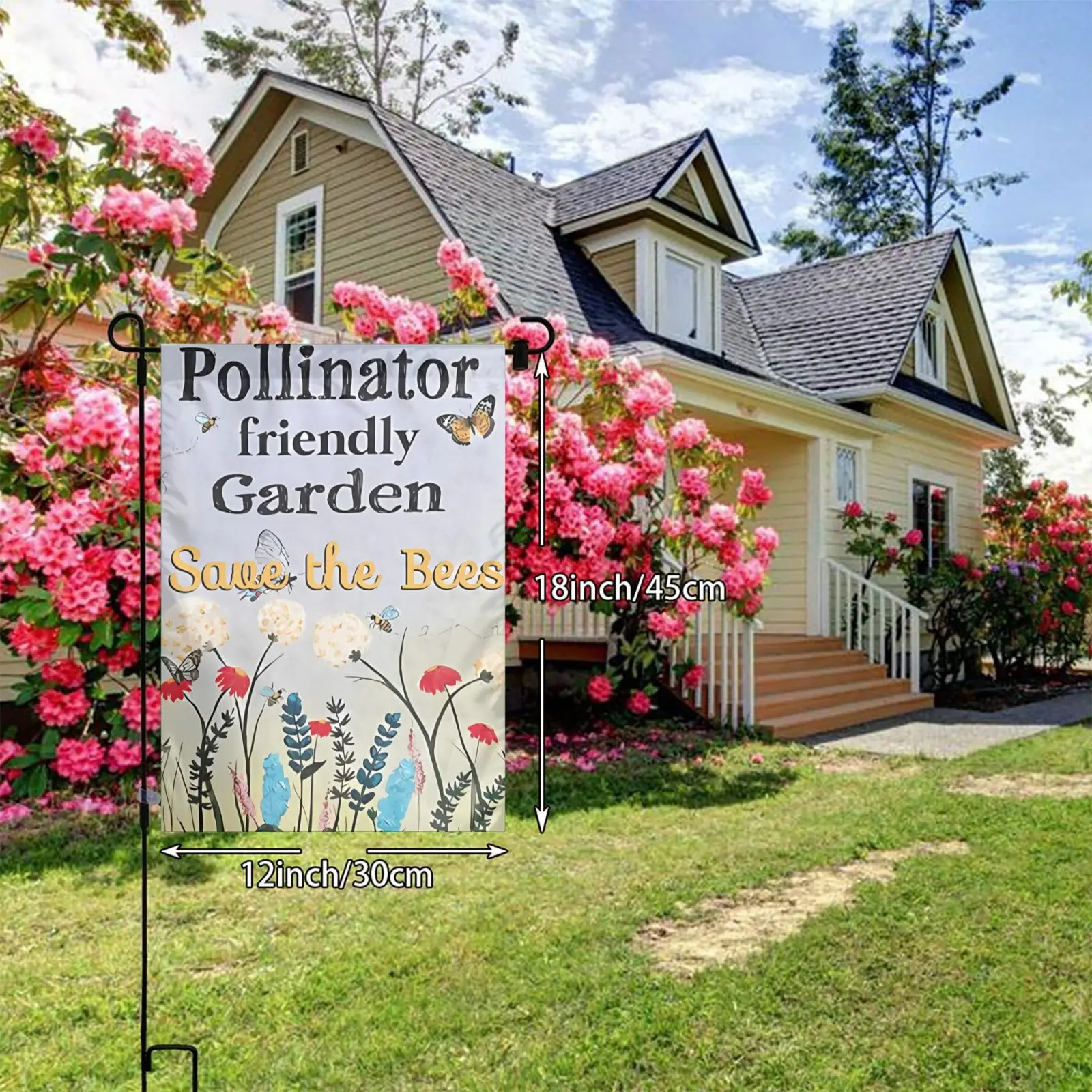 The Bee Spring Garden Flag | Gifts Flash