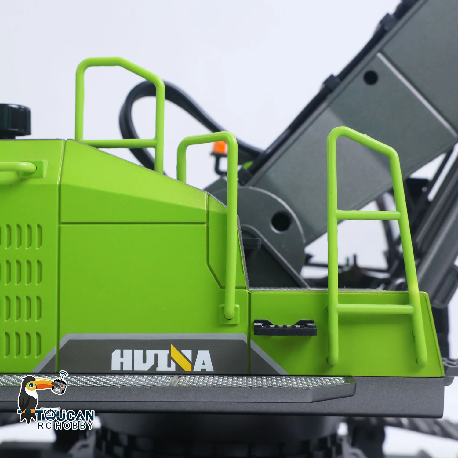HUINA 1593 1/14 2,4G RC Bagger 593 28CH Rotierender Legierungs-Bagger mit Licht und Sound Ferngesteuerter LKW Elektrisches RC-Spielzeugmodell Geschenke – Detail 22