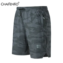 Men 2023 New Summer Casual Loose Shorts Men Fashion Camo Elastic Waist Short Pants Men Outdoor Running GYM Quick Dry Shorts Men