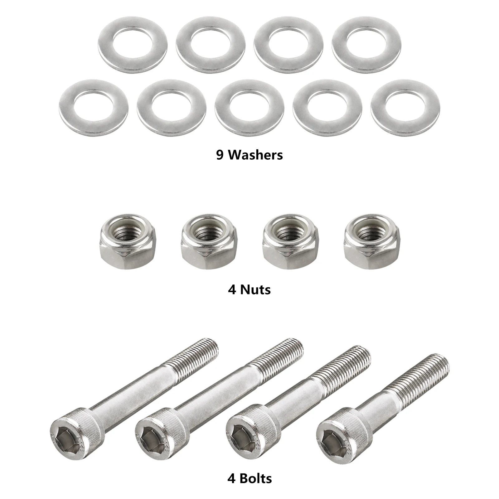 For Yamaha Banshee 350 ATV Rear Shock & Linkage Bolts YFZ350 1987-1998 2000-2006 YFZ350SE YFZ350SP Stainless Steel Accessories atv rear bearing carrier bolts nuts for yamaha banshee 350 yfz350 carbon steel high quality accessories