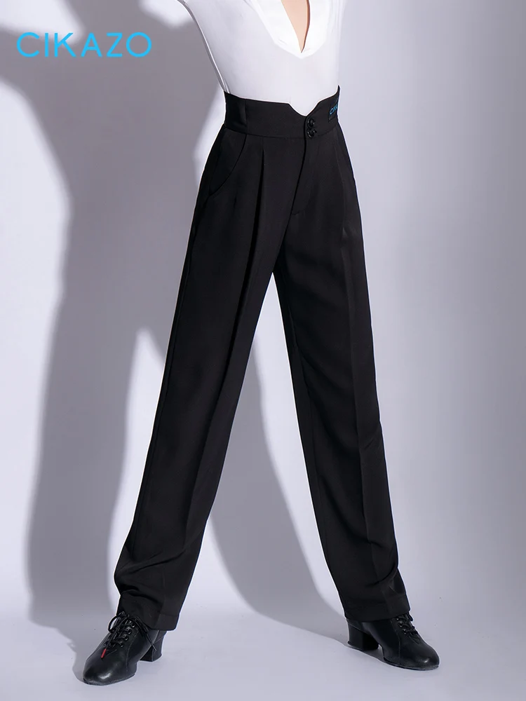 Latin Dance Pants For Boys Autumn And Winter Black Practice Training